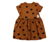 Mini Rodini dress brown basic hearts